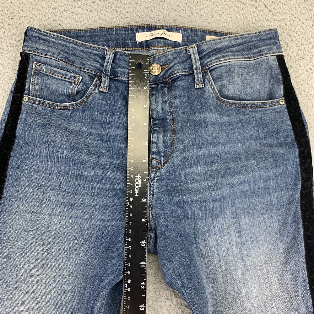 Mavi Jeans Womens 28 (28x26) Blue Side Stripe Stretch Tess High-Rise Skinny - Picture 13 of 14
